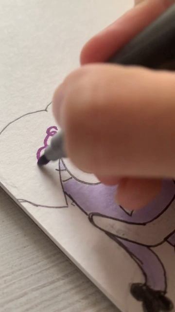 Рисую только фиолетовых персонажей #music #drawing #art #рисование #рек #скетчингдляначинающих смотреть онлайн