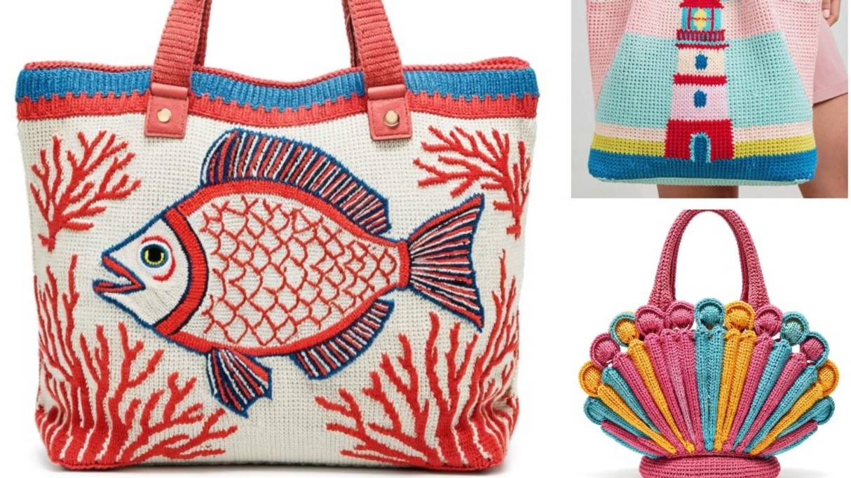 КОЛЛЕКЦИЯ вязаных пляжных сумок от AI. Подборка №2 смотреть онлайн
