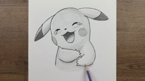 Как нарисовать Пикачу карандашом Пошаговое руководство по рисованию для начинающих