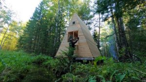 Построили ДЕШЕВЫЙ ДОМ В ЛЕСУ своими руками - Пришли МЕДВЕДИ