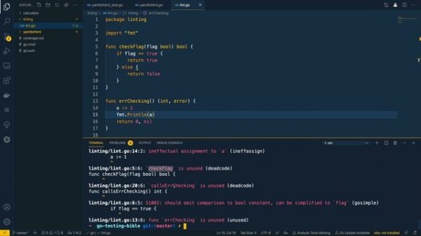08 - Linting and Formatting Go Code