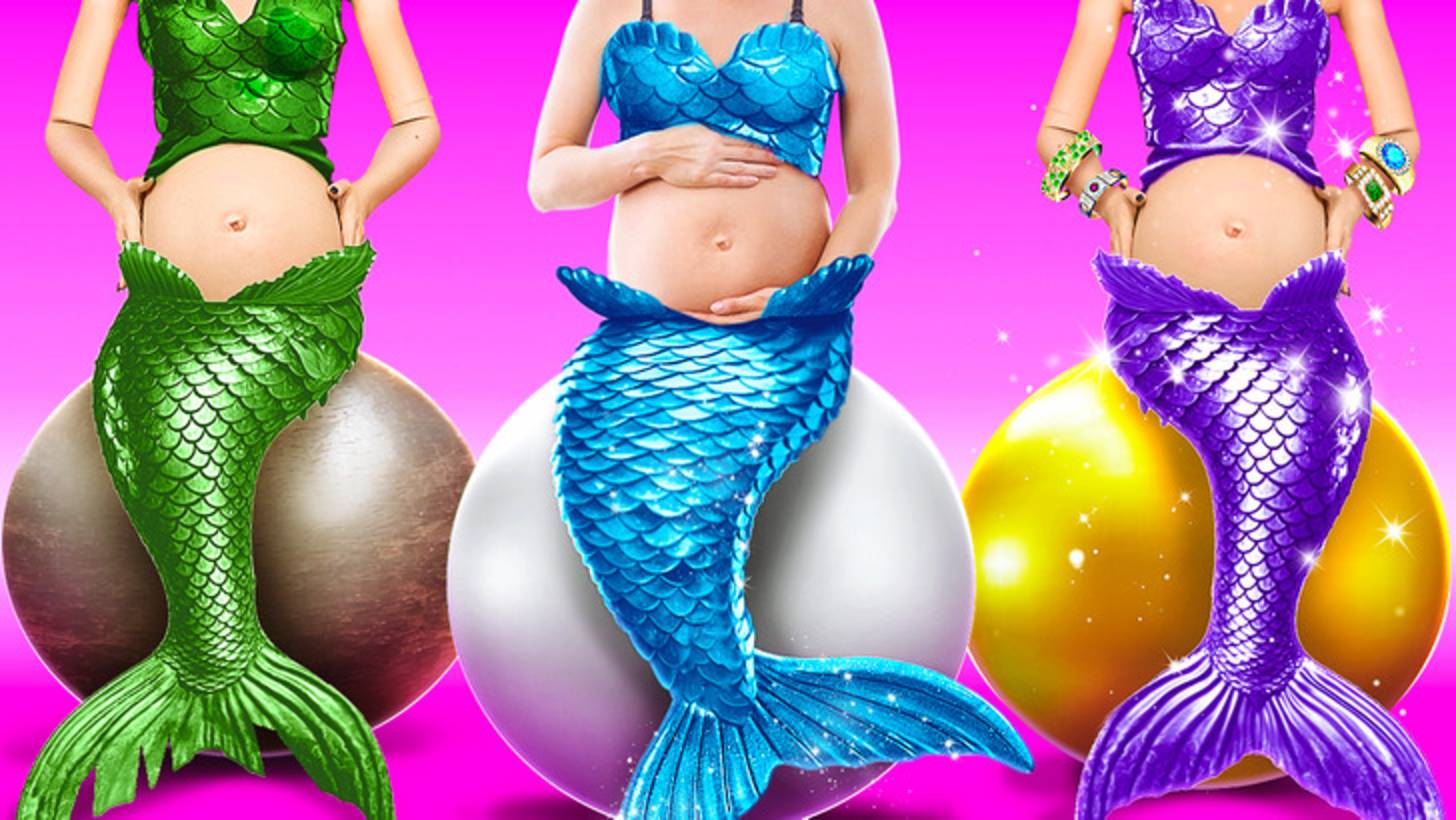 🧜♀️Русалка беременна?! Хитрые лайфхаки, в которые сложно поверить! смотреть онлайн