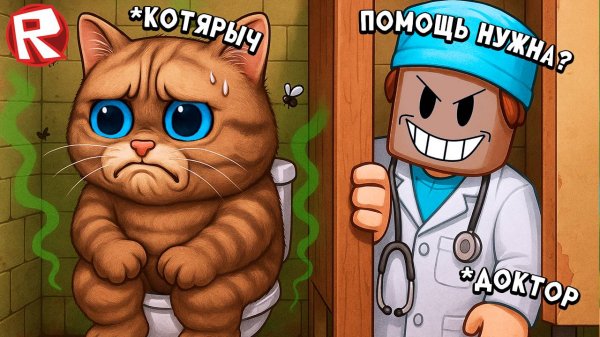 ПОБЕГ ОТ ДОКТОРА В ROBLOX Весёлый Кот Роблокс