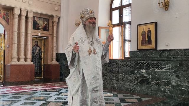 Слово митрополита Иоанна после освящения двух приделов в Благовещенском кафедральном соборе смотреть онлайн