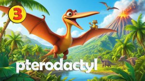 Динозаврики мезозоя: "Почти птеродактиль"