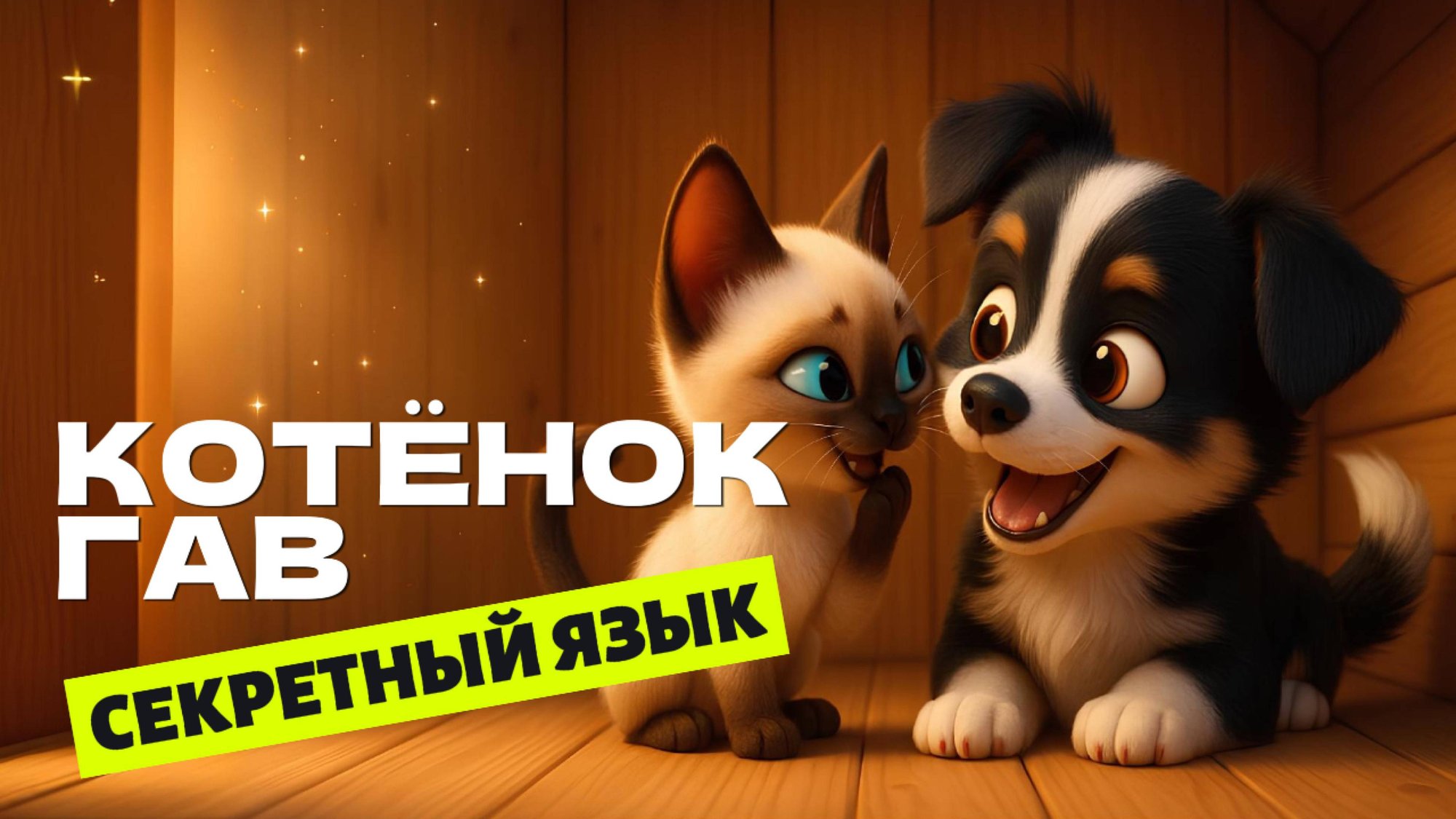 Котёнок по имени ГАВ. Секретный язык 🐶🐱 смотреть онлайн
