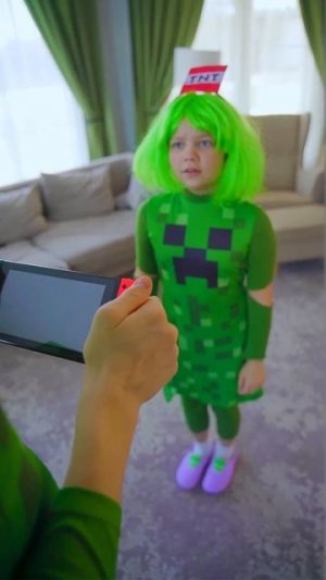 My Minecraft Creeper Foster Family! #family #minecraft #grandpa