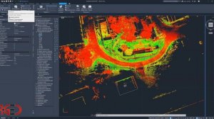 Топографический план по облаку точек со SLAM сканера NAVMOPO P1 в программе AutoCAD
