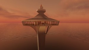 Катастрофа на башне с видом на небо