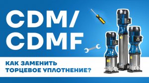 Замена торцевого уплотнения в насосах CNP серии CDM