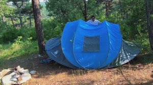КАК СОБРАТЬ И РАЗОБРАТЬ АВТОМАТИЧЕСКУЮ ПАЛАТКУ. POP UP TENT HUI LINGYANG. UNPACKING / PACKING