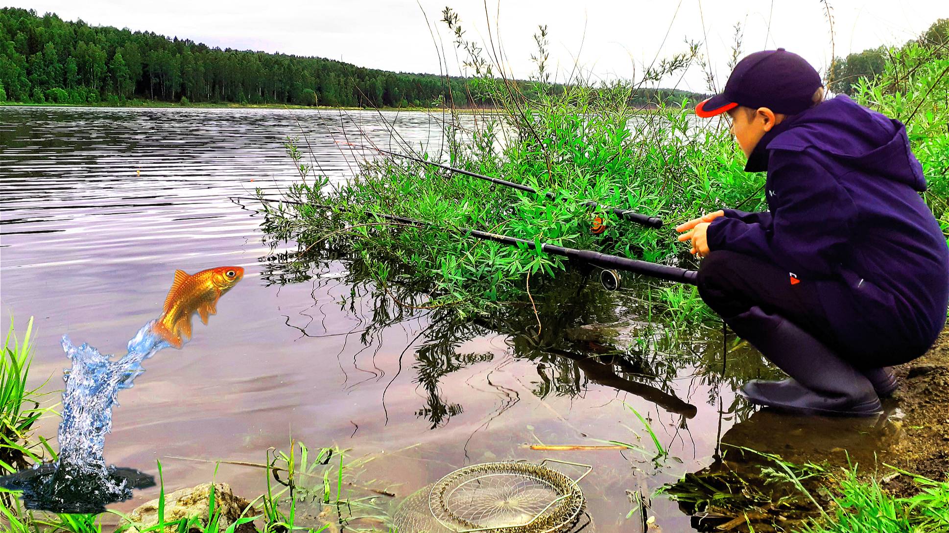 ДУБАСИМ КАРАСЕЙ НА УДОЧКУ!!! ПОКЛЁВКИ НА ПОПЛАВОК!!!