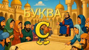 Азбука - алфавит - букварь для детей, библейская азбука, Буква С, Соломон