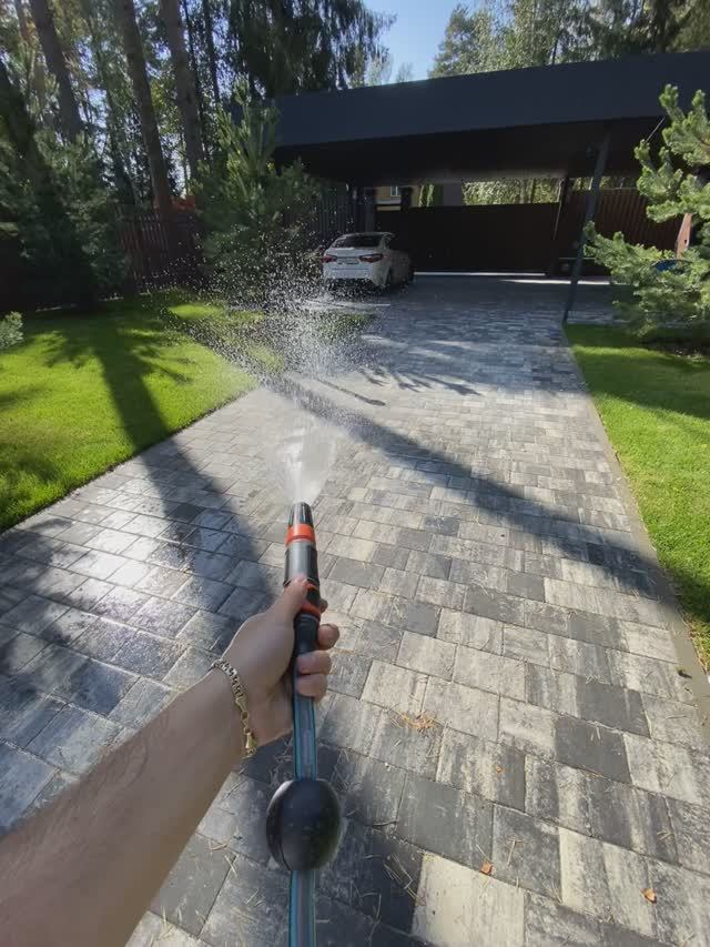 Промывка брусчатки