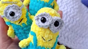 Амигуруми: схема Миньон | Игрушки вязаные крючком