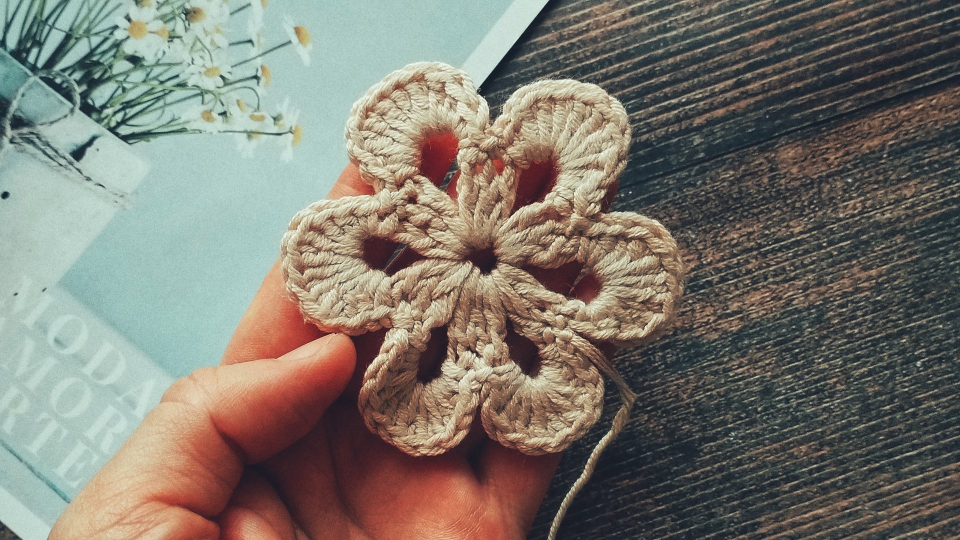 цветок крючком 🌸 смотреть онлайн