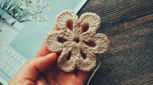 цветок крючком 🌸