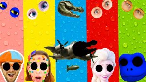 Музыкальные мультики для малышей "Не те глаза". Бомбардиро Крокодило против Блиппи.