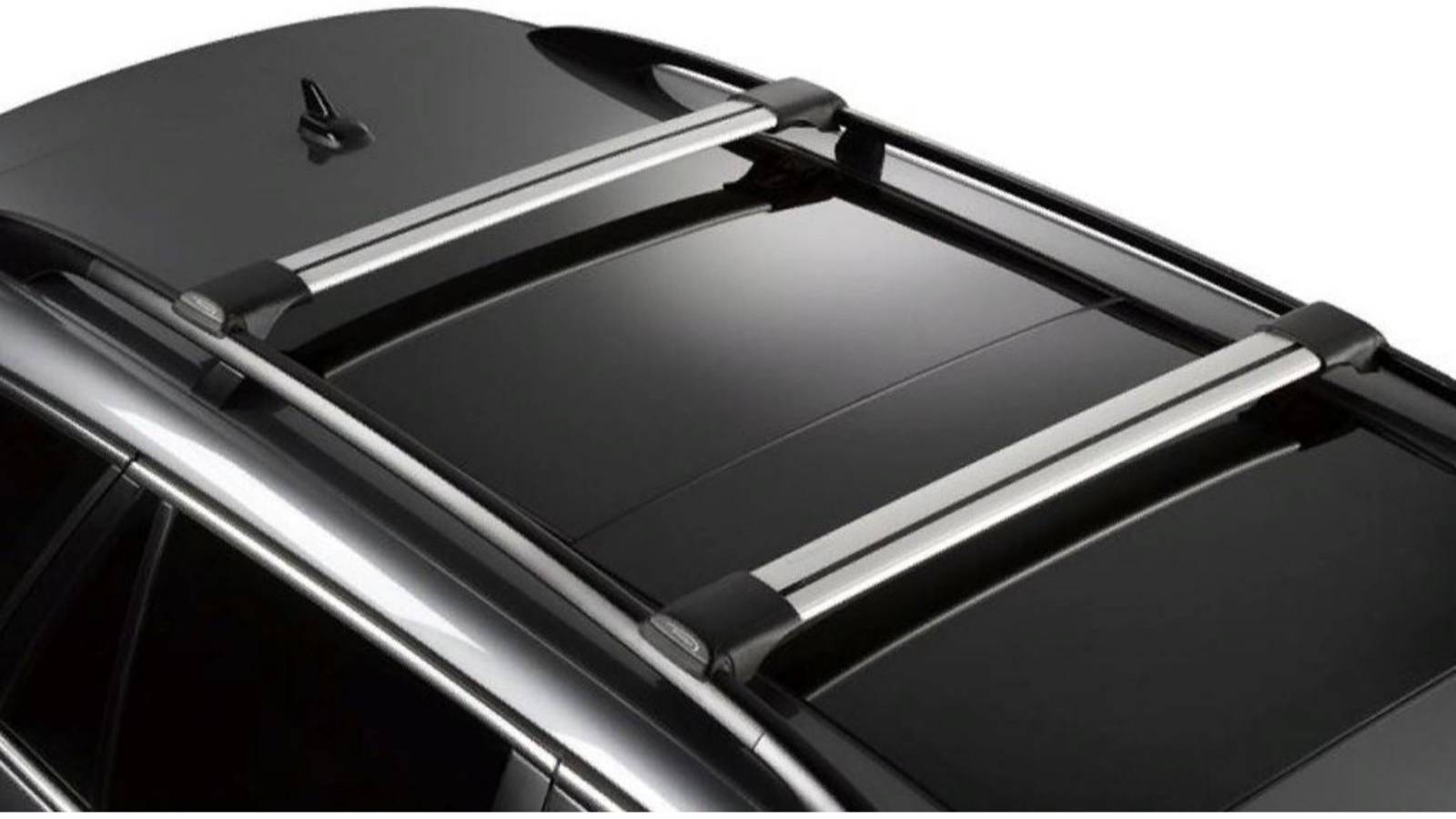 Установка аэродинамического багажника на рейлинги с просветом AVAG MIG