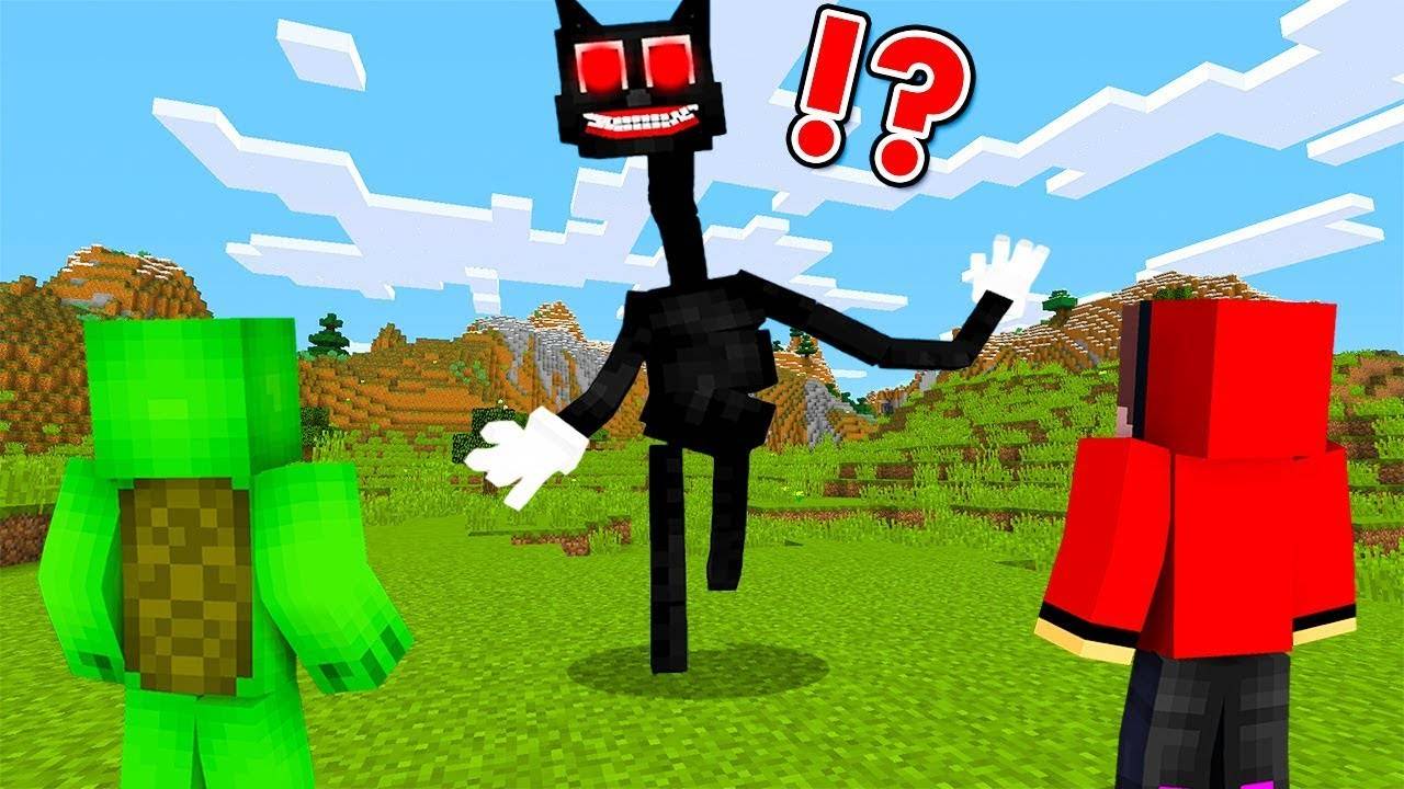 Мультяшный Кот vs Безопасная База - Майнкрафт смотреть онлайн