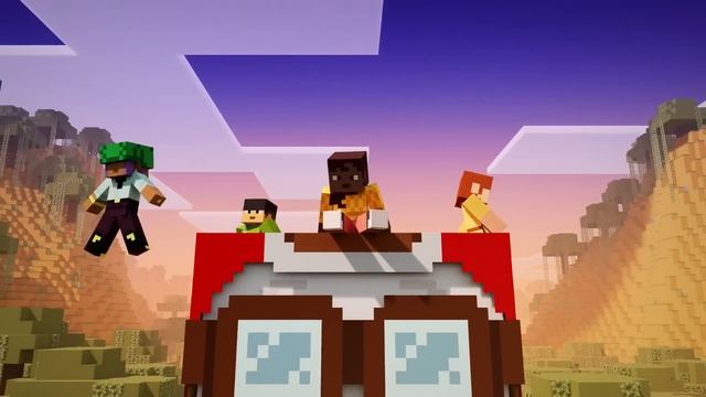 Minecraft - Official Vibrant Visuals and Chase the Skies Launch Trailer смотреть онлайн
