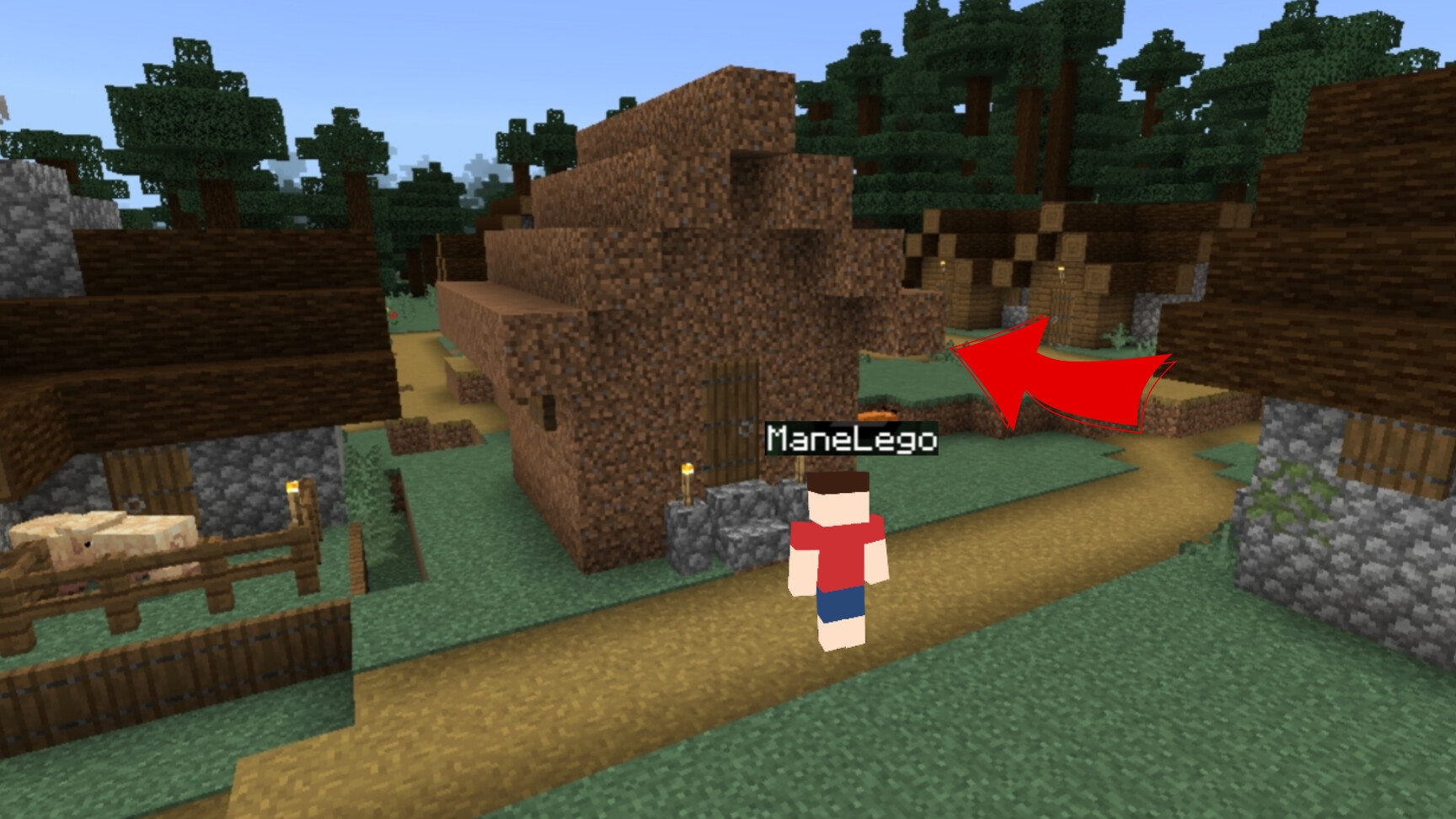 Мой дом стал из земли в Майнкрафте | ManeLego minecraft