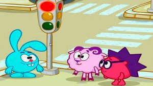 СМЕШАРИКИ - Правила безопасности на дороге - Развивающий мультик для детей