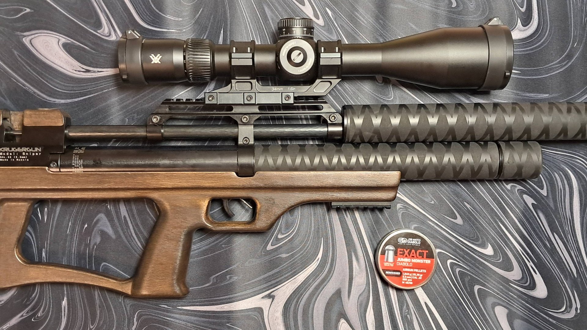 Кучная крюгерка под JSB 1.645