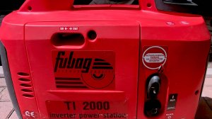 Бензиновый генератор Fubag TI 2000. Запуск и работа