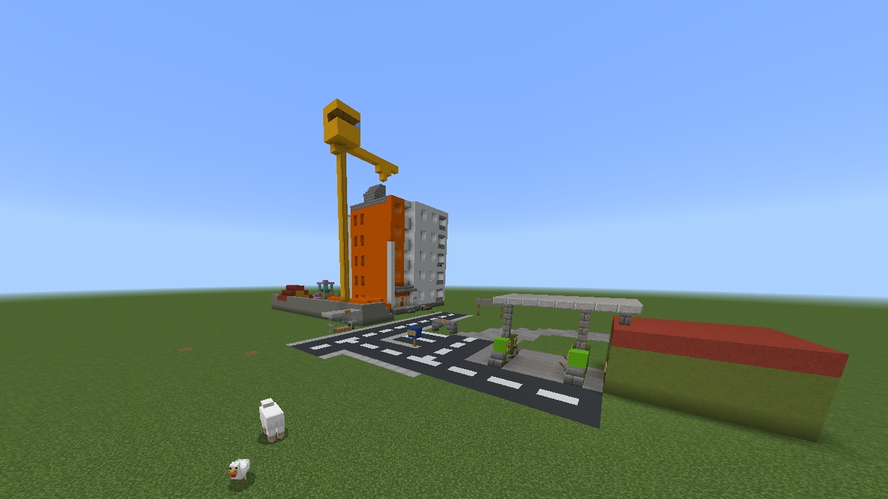 красноберезовск-1-новый город,стройка и заправка.