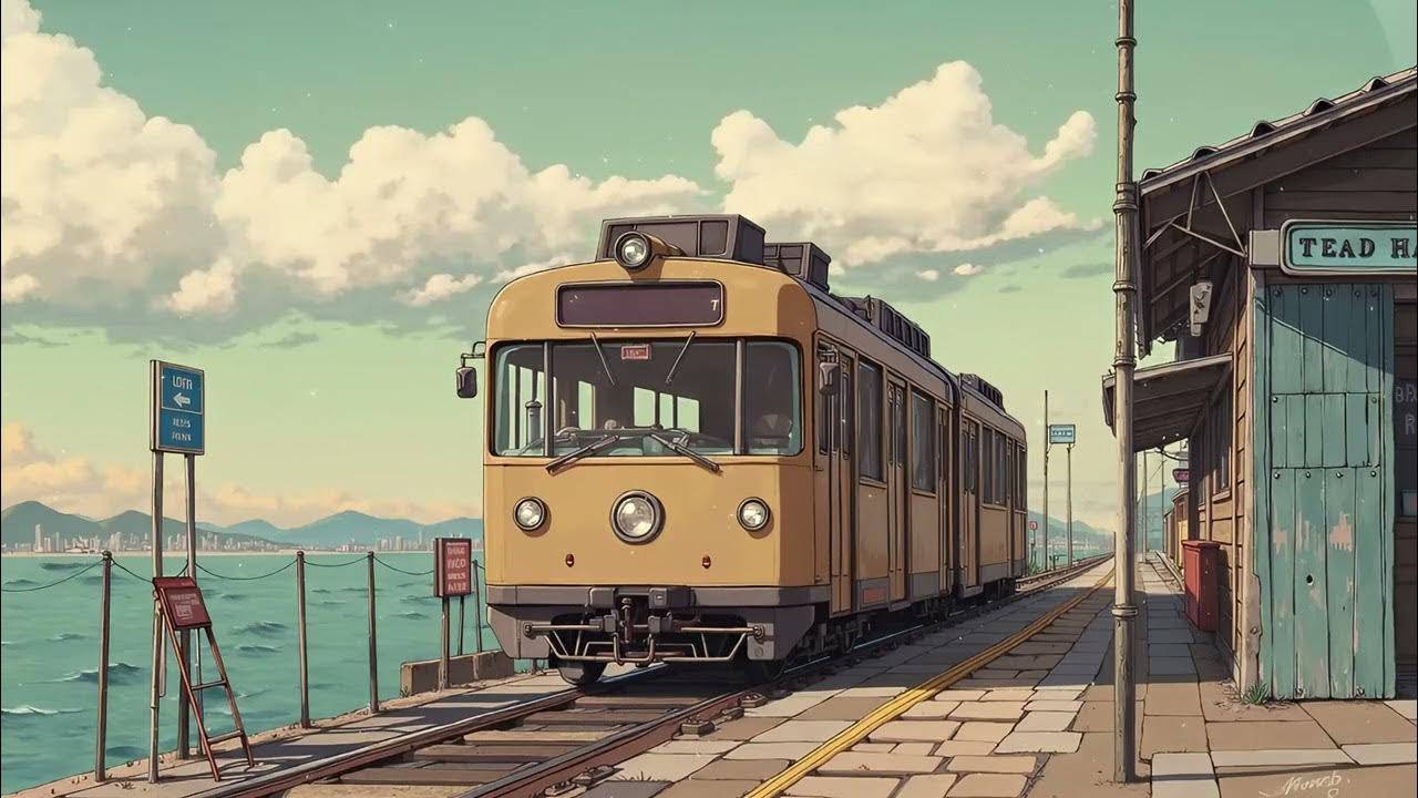 ocean view a peaceful train ride with a sea breeze a playlist for serene coastal reflections смотреть онлайн