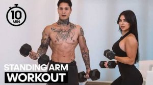 Тренировка рук за 10 минут, только гантели