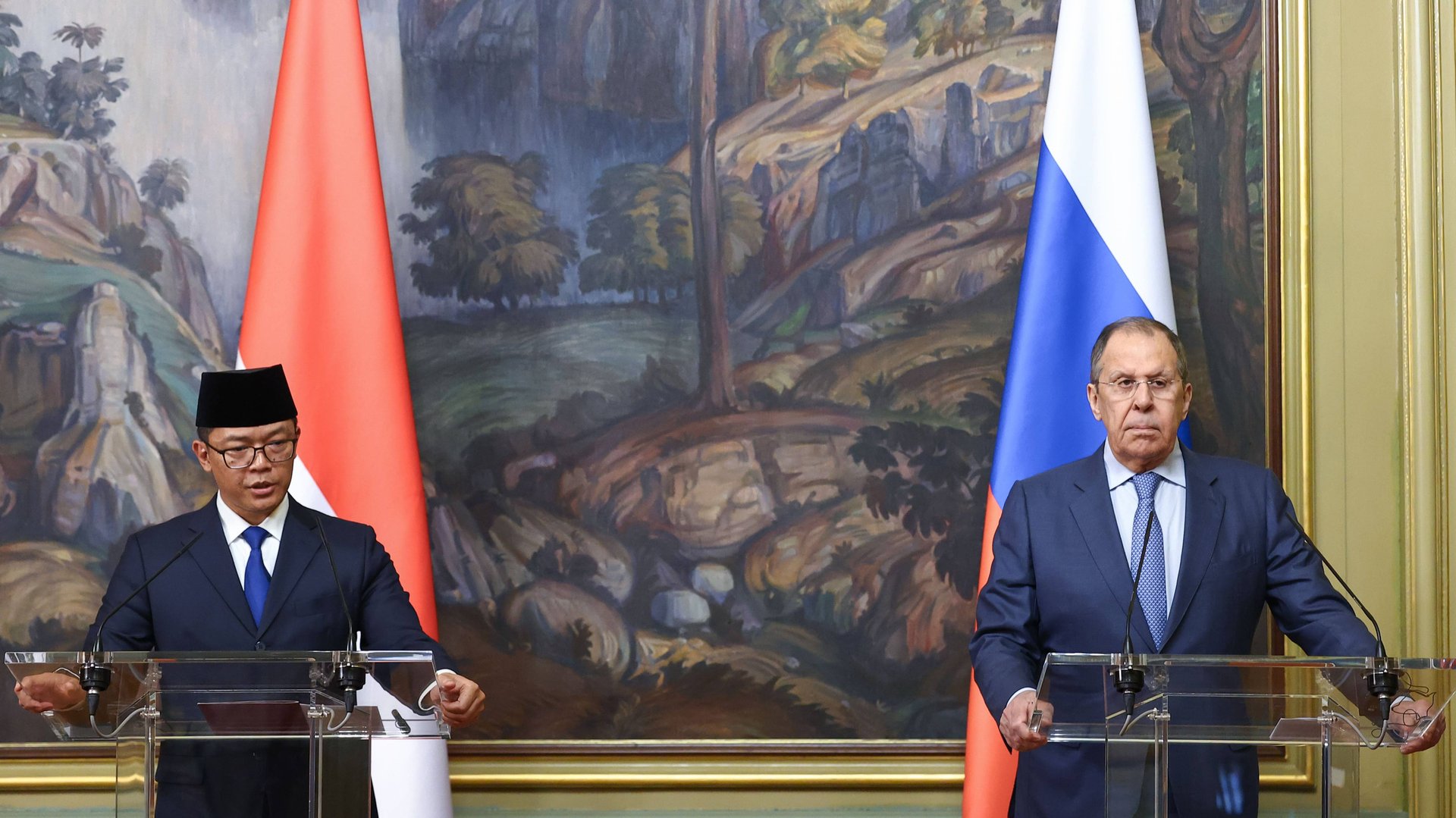 Совместная пресс-конференция С.Лаврова и Сугионо, Москва, 17 июня 2025 года