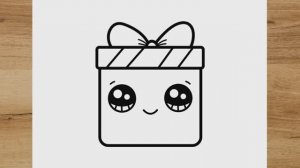 КАК НАРИСОВАТЬ КАВАИЙНЫЙ ПОДАРОК