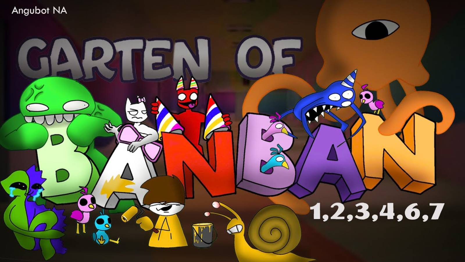 Garten of banban 1,2,3,4,6,7 - смешная анимация смотреть онлайн