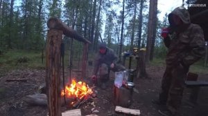 Изба, тайга, рыбалка!!! Щучий адреналин)) Готовим драного окуня)