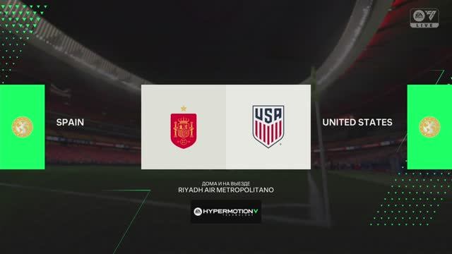 Spain Vs United States 16 Чемпионат Мира 1/8 Финала по версии игры FC 25 на PS5