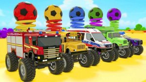 Машинки летают и прыгают! Развивающие мультики Машины помощники. Мультфильмы про машинки