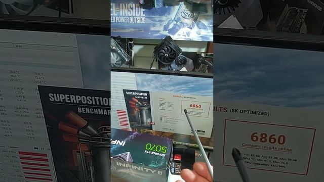 Обзор и нагрев видеокарты Palit GeForce RTX 5070 12GB INFINITY 3. Что там насчёт памяти SK Hynix GDD смотреть онлайн