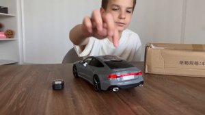 Новая литая модель Audi RS7 от Марка в масштабе 1_18 — распаковка и установка в гараже