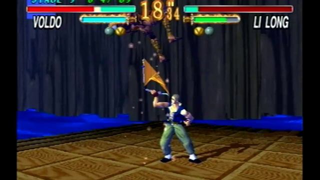Soul Edge PS1 - Arcade Mode with Voldo