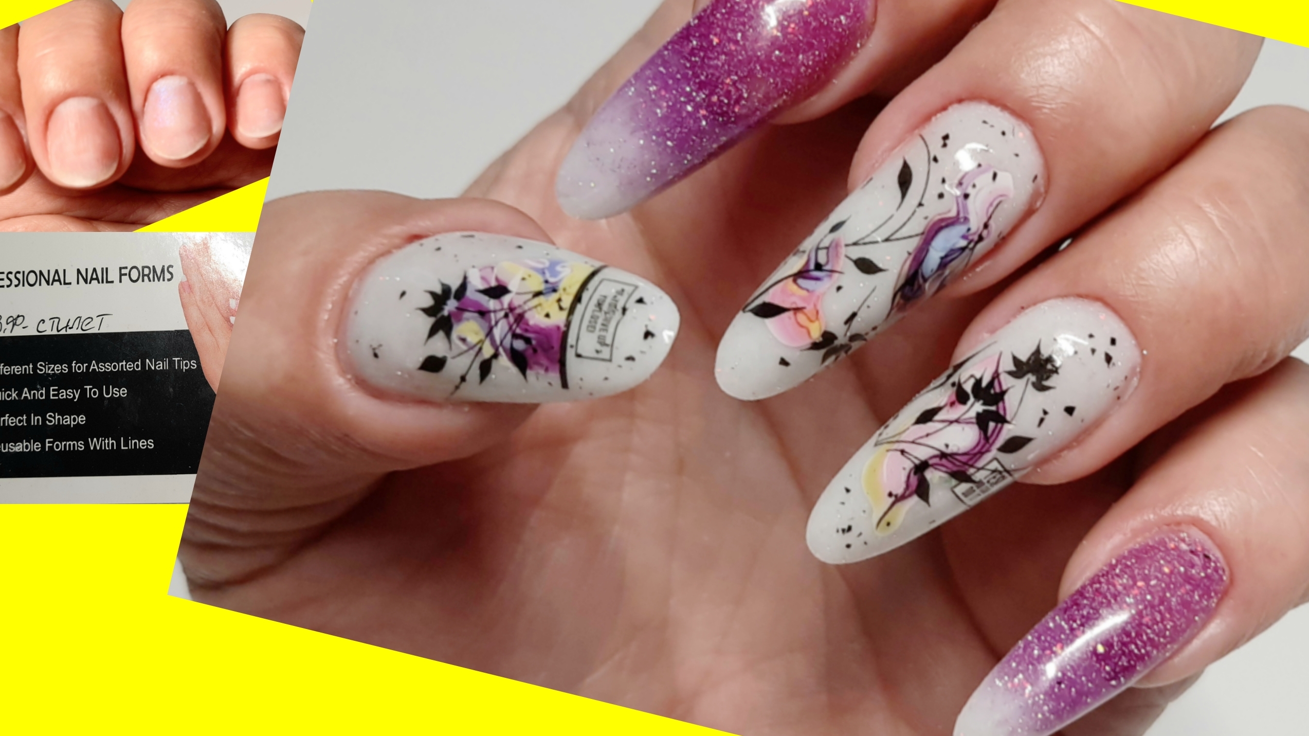 *671*Сама себе мастер!Делаю дизайн и градиент сразу внутри Верхних форм и наращиваю. смотреть онлайн