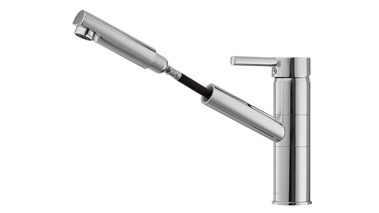 Распаковка кухонного смесителя с выдвижным изливом Swedbe Selene 7041 смотреть онлайн