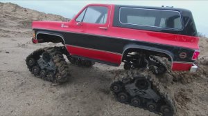 Blazer на гусеницах против Pajero.