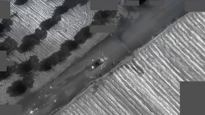 Кадры боевого применения управляемой ракеты Hellfire R9X