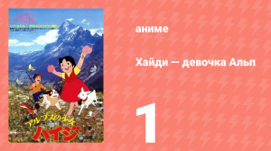 Хайди — девочка Альп 1 серия (аниме-сериал, 1974)