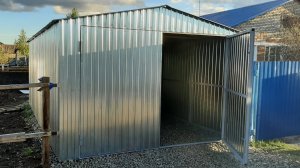 Гараж 3.5х6 м с двухскатной крышей — надёжная и стильная конструкция из оцинкованного профлиста