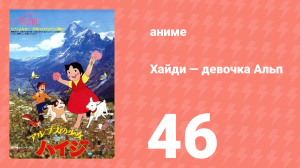 Хайди — девочка Альп 46 серия (аниме-сериал, 1974)