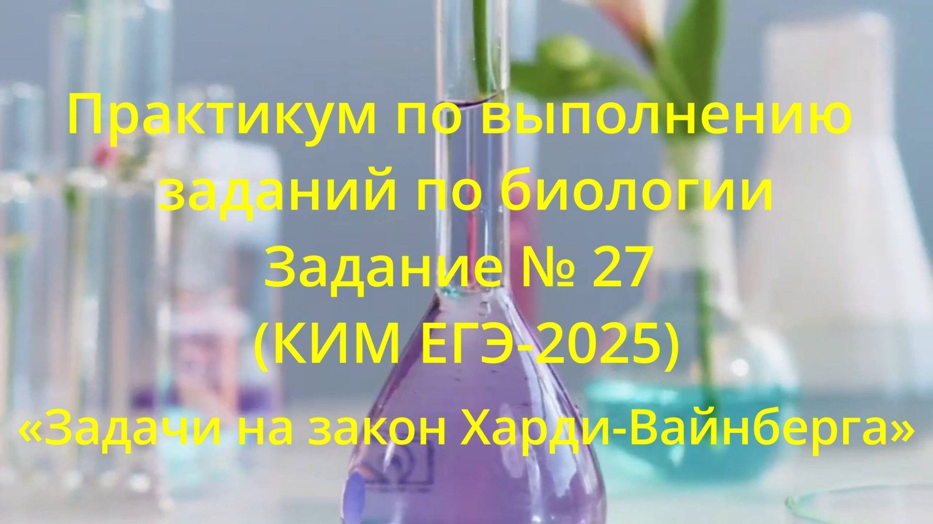 Биология. Задание №27. (Закон Хрди-Вайндберга).