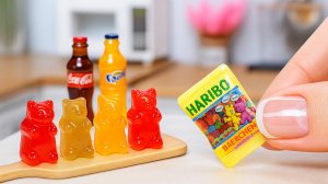 DIY Мини Мармеладные Мишки Haribo 🤩 Миниатюрная Еда 🤗 Мини Кухня